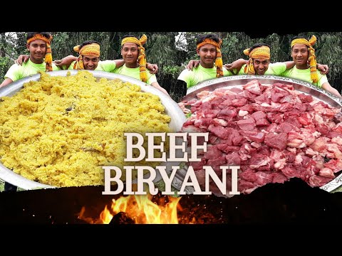 BEEF BIRYANI RECIPE |VILLAGE COOKING BEEF BIRYANI | BIRYANI COOKING