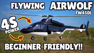This GPS RC HELICOPTER Is So EASY To Fly! - Flywing Airwolf FW450L Review & First Flight!