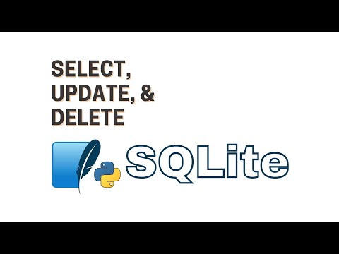 Python With Sqlite How To Select Update And Delete Sql Data