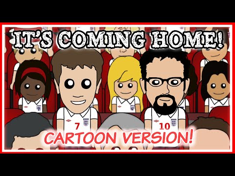 It's Coming Home (Cartoon Version) - Three Lions On A Shirt - Football's Coming Home