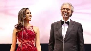 Andrea Bocelli &amp; Christine Allado - Cheek To Cheek - Cinema World Tour Manila