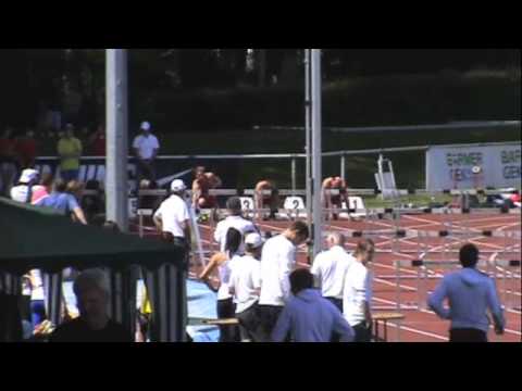 Deutsche Junioren Meisterschaften Kandel - 110m hurdles men - heat 2
