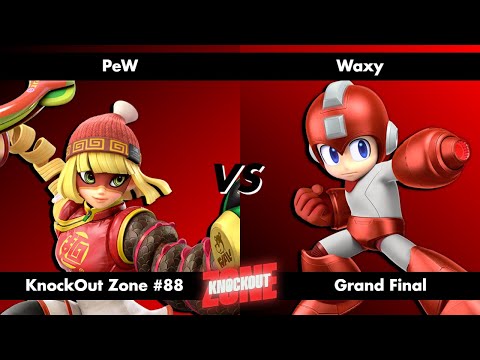 KnockOut Zone #88 - SSBU Grand Final - PeW (Min Min) vs Waxy (Mega Man)