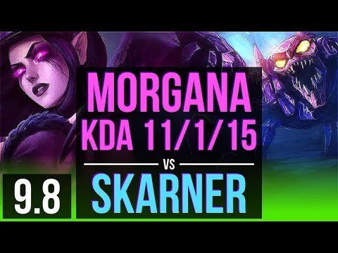 Carry your team as MORGANA vs SKARNER (JUNGLE) | KDA 11/1/15, Legendary | BR Challenger | v9.8