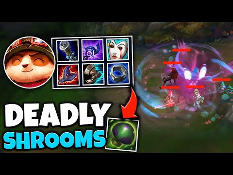 BE CAREFUL WHERE YOU WALK OR YOU GET ONE SHOT! DEADLY FULL AP TEEMO SHROOMS - League of Legends