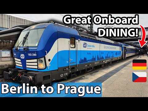 Traveling with ČD onboard their EXCELLENT EuroCity trains from Berlin to Prague in First class!