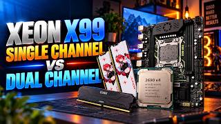 DOBROU O DESEMPENHO? XEON X99 EM SINGLE CHANNEL VS DUAL CHANNEL...