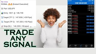 How to Enter/Trade a Forex signal from any channel or group