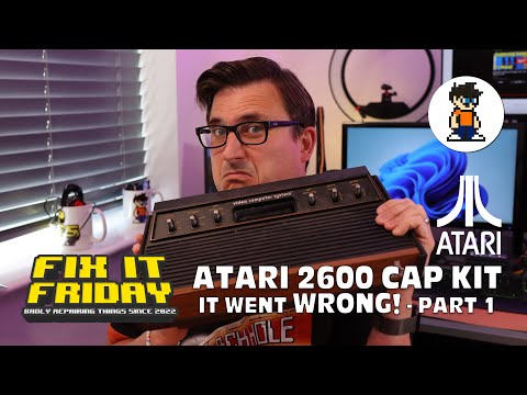 Atari 2600 - Installing a Cap Kit - I made a mistake - Restoration Part 1 - Fix It Friday