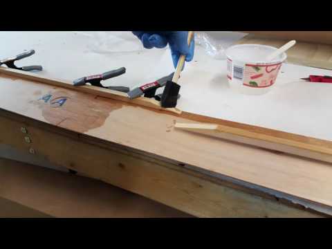 Boardman 14 SUP Construction Video #5: Attaching the Sheer Clamps
