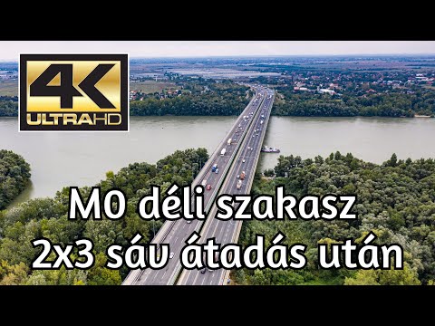 M0 déli szakasz átadás után 4 nappal oda-vissza 4K VIDEO Deák Ferenc híd
