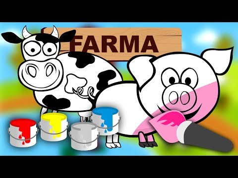 Kolorowanie dla dzieci zwierząt na wsi | CzyWieszJak