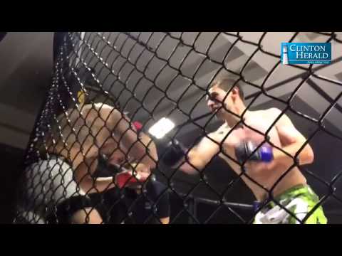 VIDEO: Camanche's Jeff Jepsen has Adam Rice in the fence in final seconds leading to a TKO.