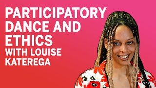 Video thumbnail of, "Participatory Dance and Ethics." Woman with dreads smile at camera with graphical text of title. 