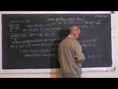 1494 Cum aflam o necunoscuta dintr-o succesiune de adunari si scaderi Metoda figurativa Clasa 1