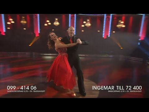 Ingemar Stenmark & Cecilia Ehrling i en tango - Let’s Dance (TV4)