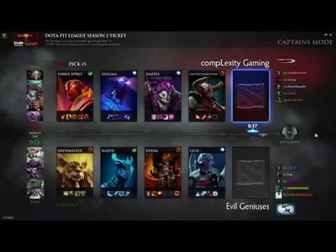 Dota 2 Pit League: Season 1 - Evil Geniuses vs Complexity - Game 1 =60 FPS=