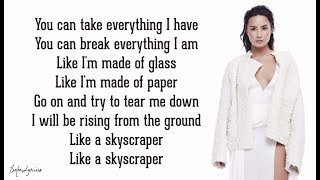 Skyscraper - Demi Lovato (Lyrics) 🎵