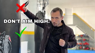 Never Headhunt a Bigger Attacker Hit HERE (Pro Kickboxer Advice)