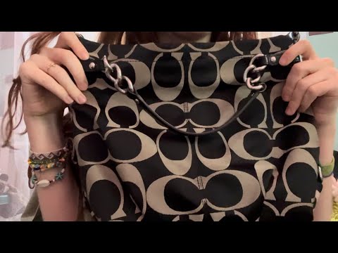 asmr purse collection!! (fabric scratching)