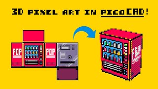 Making 3D pixel art using picoCAD