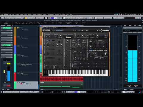 Steinberg Cubase Pro 9.5 How To Make Trap Bass Using Retrologue 2