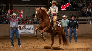 Auctioneer Bets No One Can Tame His Horse at the Auction – But a Young Woman Proves Him Wrong!