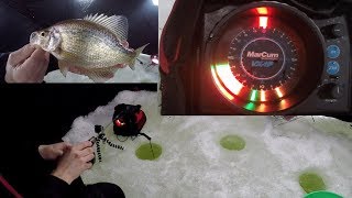 ICE FISHING CRAPPIES 2019 - Flasher View!