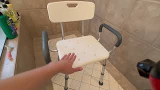 Review of the SPA4PIEDS Shower Chair with Arms and Back for Inside Shower, for Elderly and Disabled