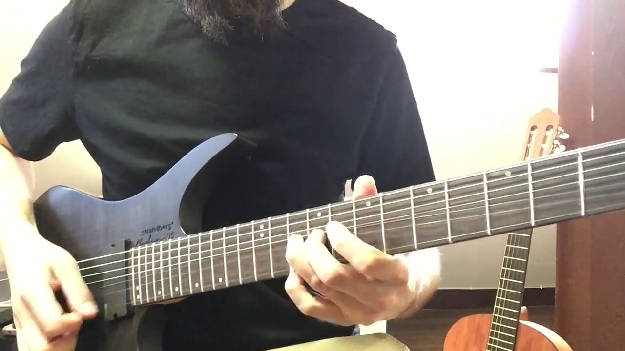 Guitar close-up showing a string being bent for the Hotel California lick