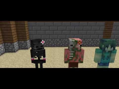 Monster School: Girls vs Boys Crafting Challenge - Minecraft Animation