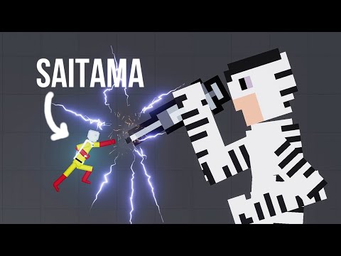 Saitama vs Zebra Gaming TV - People Playground 1.16 Beta