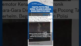 Fakta Sebenarnya Foto Pria di Pasuruan Kena Tilang Elektronik yang Disebut-sebut Bonceng Pocong