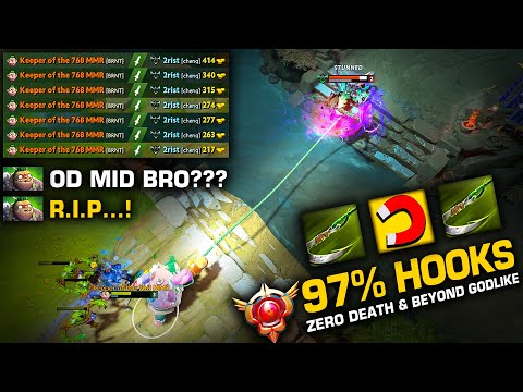 🔥 97% Hooks 🔥 Pudge EASILY DESTROYED Outworld Destroyer On Mid | Pudge Official