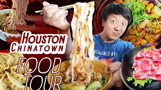 Houston Chinatown FOOD TOUR! MUST TRY NOODLES & Something VERY CREEPY Just Happened!