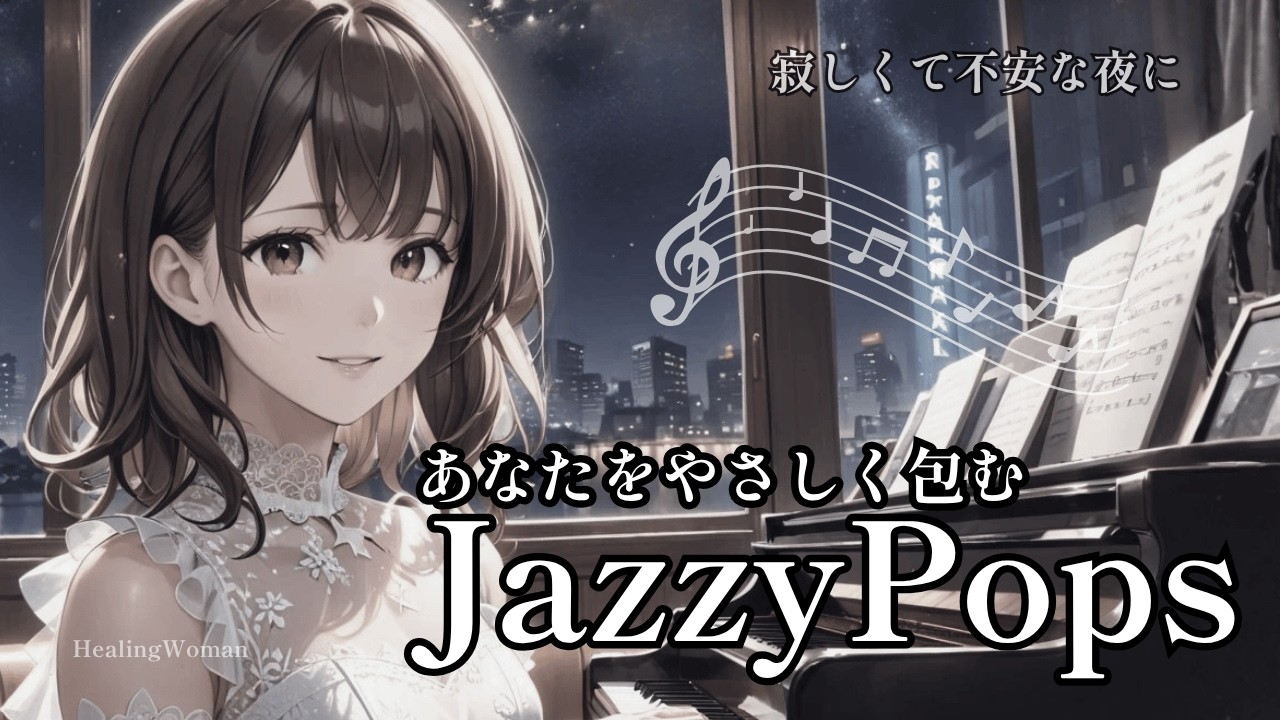 Midnight Rain Jazzy Pop 🍸 都会の夜景バーで聴く大人のジャズ ~ Cozy Lounge Music | Healing Woman 358