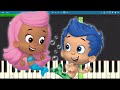 Bubble Guppies Theme Song EASY Piano Tutorial
