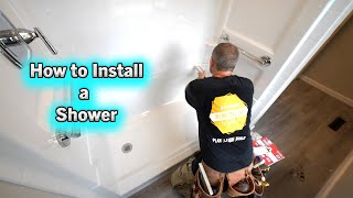 How to Install a Shower | Fiberglass Unit
