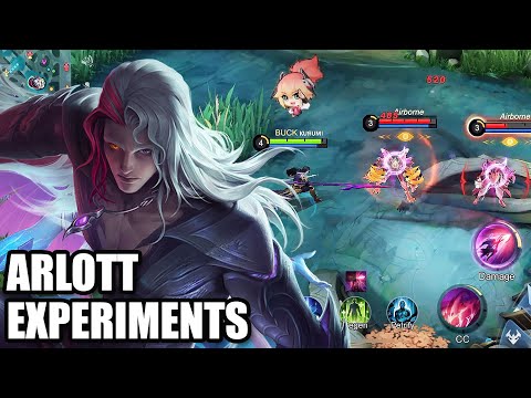 HOW TO COUNTER ARLOTT? - EXPERIMENTS ON ARLOTT'S SKILLS - MLBB - MOBILE LEGENDS LABORATOYMY