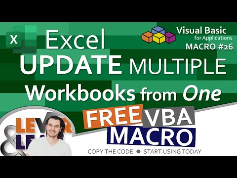 Excel Update Multiple Workbooks from One | VBA Macro #26