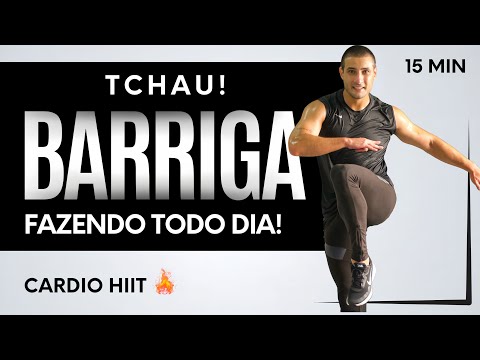 Cardio HIIT para PERDER BARRIGA (15min) em casa