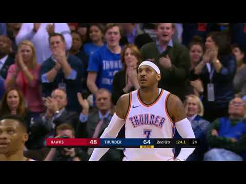Carmelo Anthony Highlights 24  Pts vs Atlanta Hawks 22 12 17