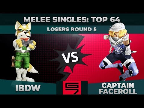 iBDW vs Captain Faceroll - Melee Singles: Top 64 Losers Round 5 - Genesis 7 | Fox vs Sheik
