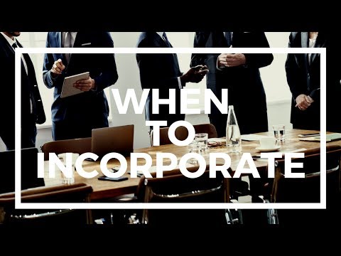 When should you incorporate your company?