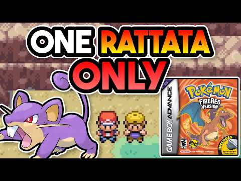 Can I beat Pokemon Fire Red with ONLY a single Rattata?