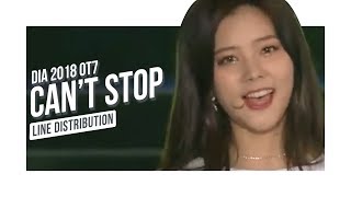 DIA 2018 OT7 (다이아) - Can't Stop (E905) (듣고싶어) (Line Distribution)