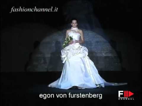"Egon Von Furstenberg" Autumn Winter 2003 2004 Bridalwear Paris & Rome by FashionChannel