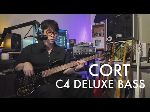 Бас-гитара CORT C4 DELUXE (BLACK) - фото 2 - id-p2436517019