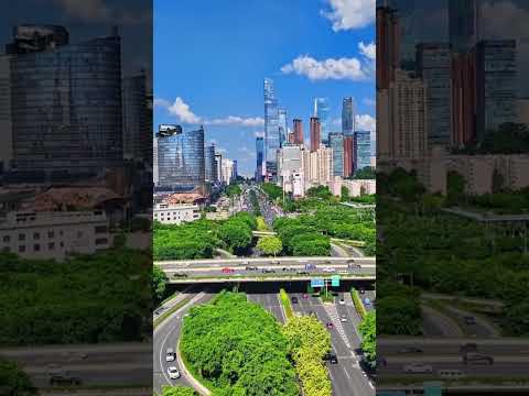 Kota Nanning, China (Cek Komentar) #CityViews #kota #china #negaramaju #landscape #aerialvideo