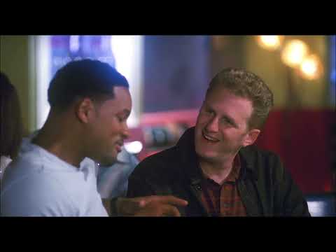 Hitch (2005) official trailer frame with Will Smith and Eva Mendes by the Hudson River